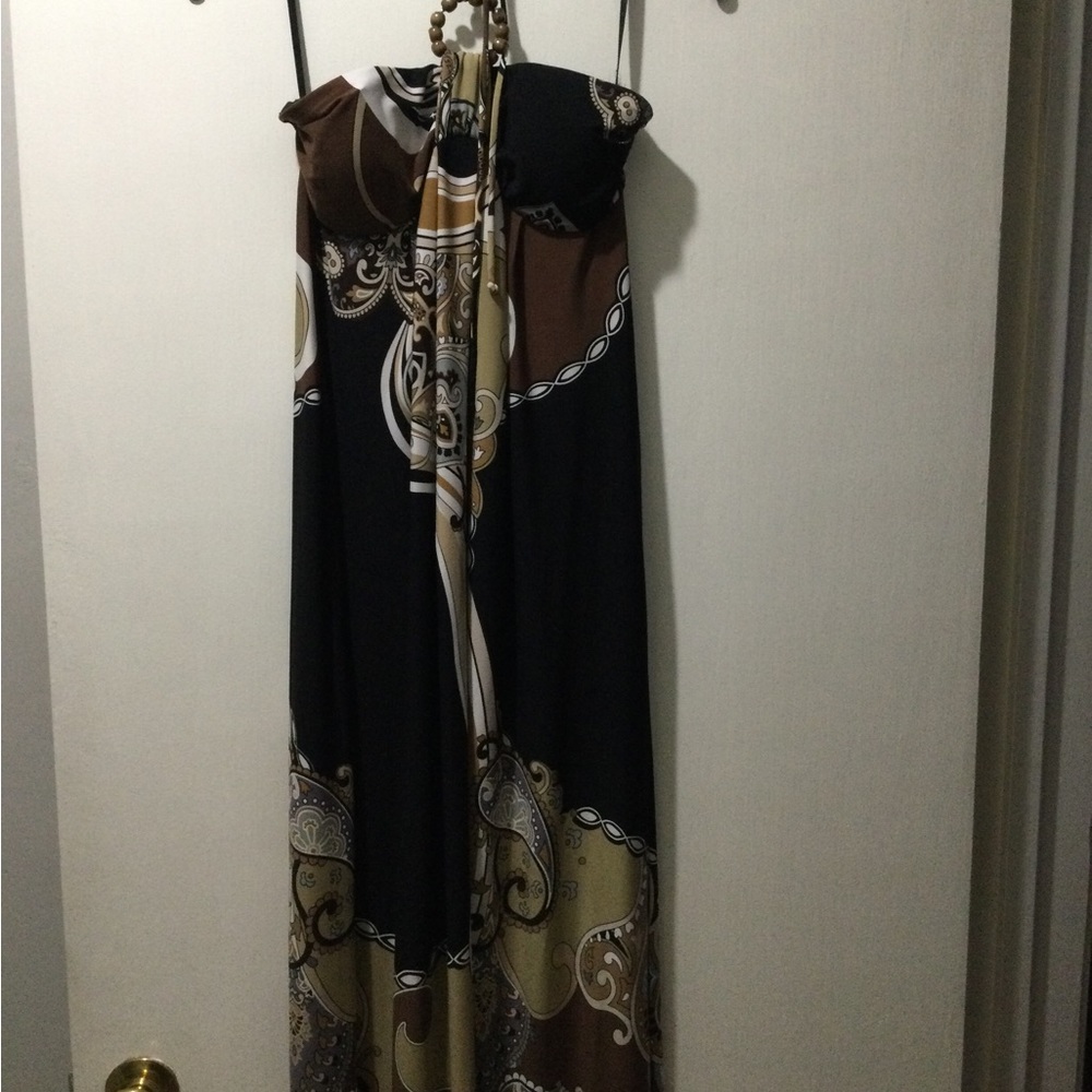 Maxi Dress halter with ties